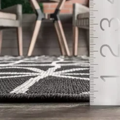 Sale Kirklands Home Sanford Gray Geometric Shapes Outdoor Rug, 5x8