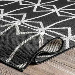 Clearance Kirklands Home Sanford Gray Geometric Shapes Outdoor Rug, 8x10