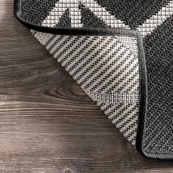 Clearance Kirklands Home Sanford Gray Geometric Shapes Outdoor Rug, 8x10