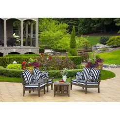 Discount Kirklands Home Sapphire Ashland Jacobean Outdoor Pillow