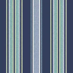 Best Kirklands Home Sapphire Aurora Stripe Outdoor Lumbar Pillow