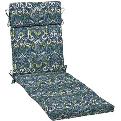 Online Kirklands Home Sapphire Damask Outdoor Chaise Cushion