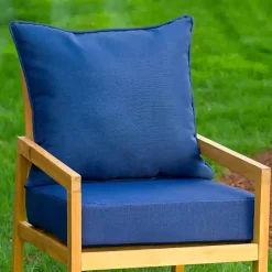 Kirklands Home Sapphire Texture Outdoor Deep Seat Cushions Blue