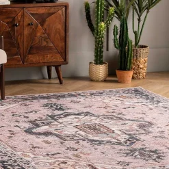 Outlet Kirklands Home Sasha Medallion Washable Area Rug, 4x6