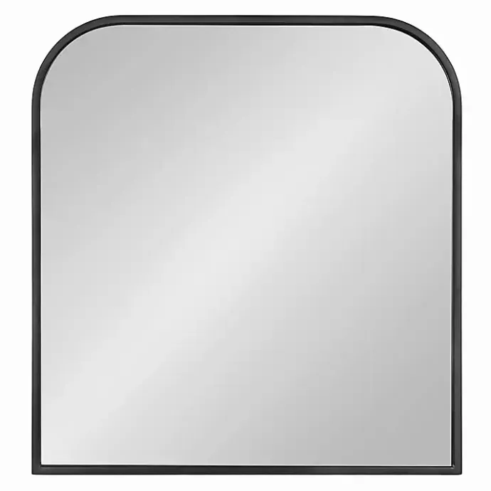 Discount Kirklands Home Satin Wide Arch Wall Mirror Black