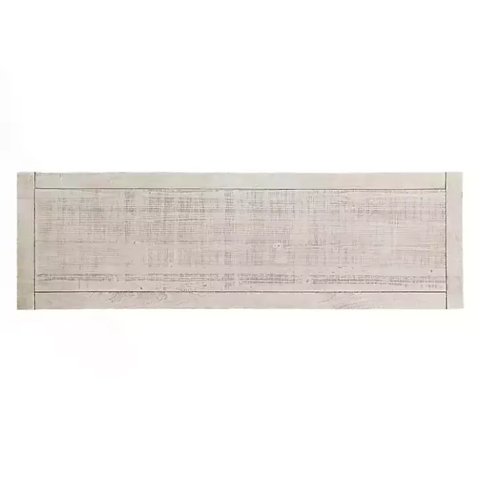 Discount Kirklands Home Savannah Cream Distressed Console Table Ivory