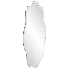 New Kirklands Home Scalloped Rectangular Frameless Wall Mirror