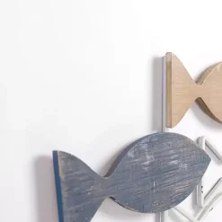 Best Kirklands Home School of Fish Wood and Metal Wall Plaque