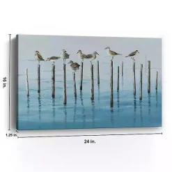 Discount Kirklands Home Sea Bird Break Canvas Art Print Blue
