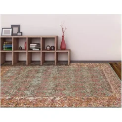 Discount Kirklands Home Sea Blue Eaton Transitional Area Rug, 6x8