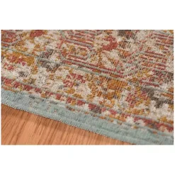 Hot Kirklands Home Sea Blue Eaton Transitional Area Rug, 7x9