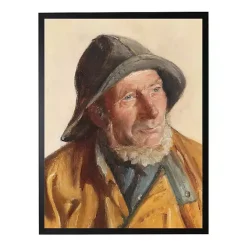 Kirklands Home Sea Captain Portrait Framed Art Print