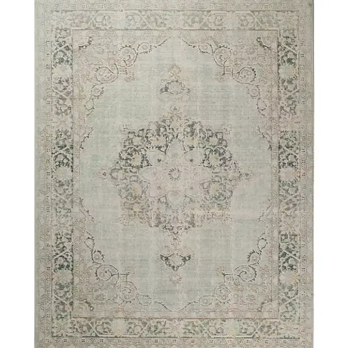 New Kirklands Home Sea Vintage Medallion Area Rug, 5x7 Green