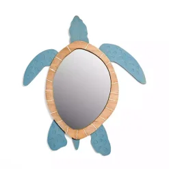 Kirklands Home Sea Turtle Wood Wall Mirror