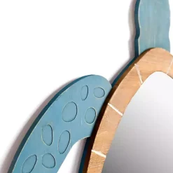 Kirklands Home Sea Turtle Wood Wall Mirror