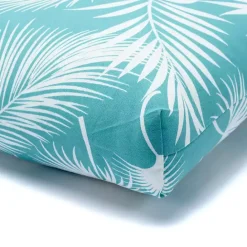 Kirklands Home Seafoam Floral Outdoor Chair Cushion Green