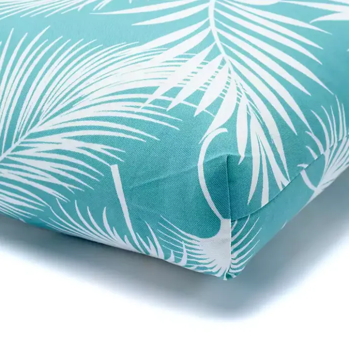 Kirklands Home Seafoam Floral Outdoor Chair Cushion Green
