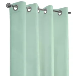 Best Kirklands Home Seafoam Boucle Sheer Curtain Panel, 95 in. Green