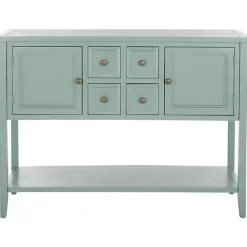 Sale Kirklands Home Seafoam 4-Drawer Charlotte Sideboard Green