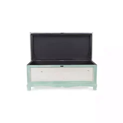 Discount Kirklands Home Seafoam Shabby Chic Storage Bench Green