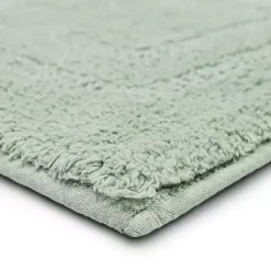 New Kirklands Home Seaglass Reversible Cotton Bath Mat, 45 in. Green