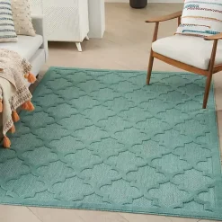 Outlet Kirklands Home Seaglass Trellis Outdoor Area Rug, 5x7