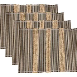 Discount Kirklands Home Seagrass Striped 4-pc. Placemat Set