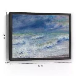 New Kirklands Home Seascape Framed Canvas Art Print, 26x32 Blue