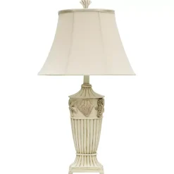 Hot Kirklands Home Seaside Cream Table Lamp Ivory
