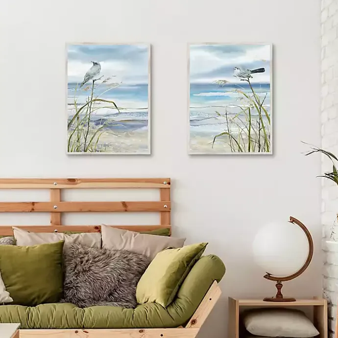 Outlet Kirklands Home Seaside Rest Framed Canvas Art Prints, Set of 2 Blue