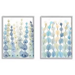 Discount Kirklands Home Seaweed Plants Framed Canvas Art Prints, Set of 2 Blue