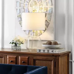 Hot Kirklands Home Seeded Glass Armena Table Lamp White
