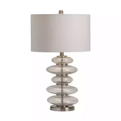 Best Kirklands Home Seeded Glass Bubble Cairn Table Lamp White