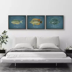 Hot Kirklands Home Semicircle Angelfish Framed Wall Art Blue