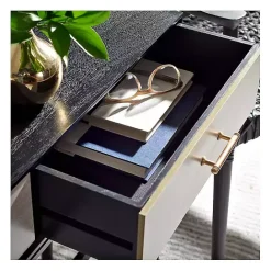 Online Kirklands Home Serena 2-Drawer Console Table Black