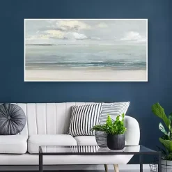 Sale Kirklands Home Serene Sound Framed Canvas Art Print Multi