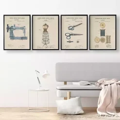 Discount Kirklands Home Sewing Patents Framed Art Print Multi