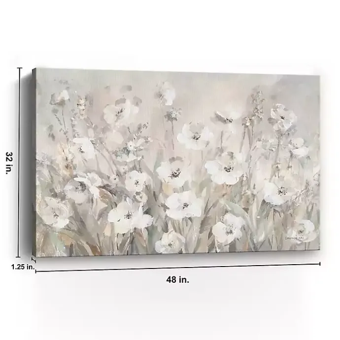 Sale Kirklands Home Shades of Canvas Art Print, 32x48 White