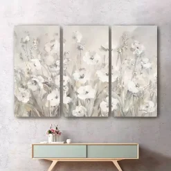Discount Kirklands Home Shades Of White Canvas Art Prints, Set of 3
