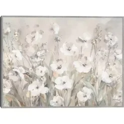 Sale Kirklands Home Shades of White Summer Framed Canvas Art Print