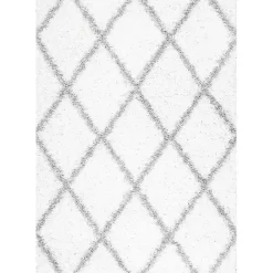 Clearance Kirklands Home Shanna Diamond Area Rug, 8x10 White