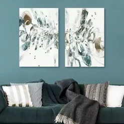 New Kirklands Home Shattered Glass Canvas Art Prints, Set of 2