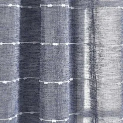 Hot Kirklands Home Sheer Navy Striped Curtain Panel Set, 95 in. Blue