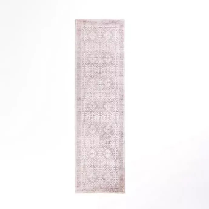 Best Kirklands Home Shiva Red Botanical Washable Runner, 2x7