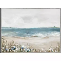 Outlet Kirklands Home Shoreline Splendor Framed Canvas Art Print Blue