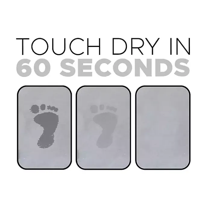 Hot Kirklands Home Shower Stone Bath Mat Gray