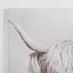 Hot Kirklands Home Shy Highland Cow Canvas Art Print