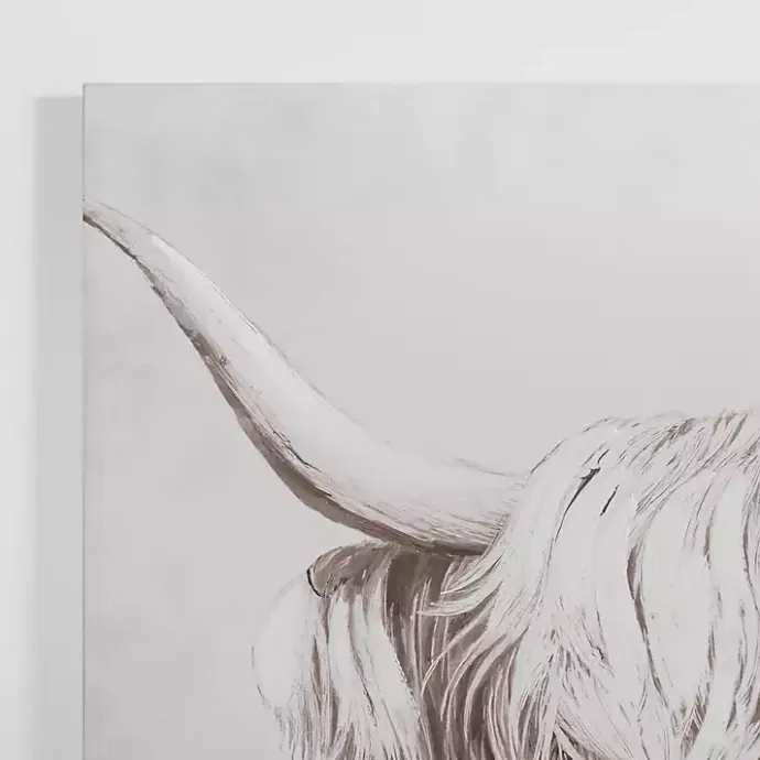 Hot Kirklands Home Shy Highland Cow Canvas Art Print