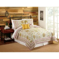 Online Kirklands Home Shyla Yellow Vinework King 5-pc. Comforter Set