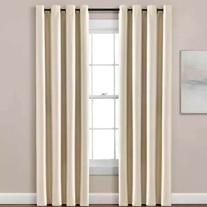 New Kirklands Home Silky Wheat Blackout Curtain Panel, 95 in. Gold